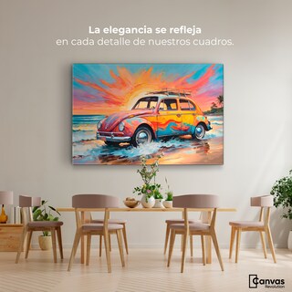 Foto 2 | Cuadro Decorativo Canvas Rodando Verano 90x60