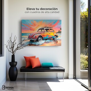 Foto 3 | Cuadro Decorativo Canvas Rodando Verano 90x60