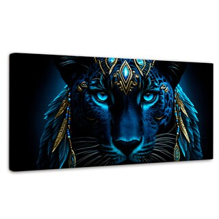 Foto 1 | Cuadro Decorativo Canvas Pantera Índigo 120x60
