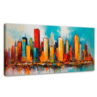 Foto 1 | Cuadro Decorativo Canvas New York Colors 140x70