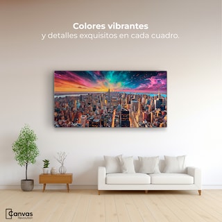 Foto 2 | Cuadro Decorativo Canvas New York Horizonte 120x60