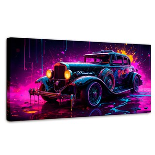 Foto 1 | Cuadro Decorativo Canvas Explosión Retro 120x60