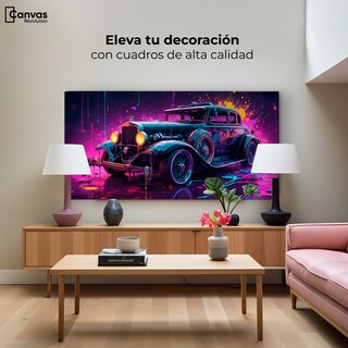 Foto 3 | Cuadro Decorativo Canvas Explosión Retro 120x60