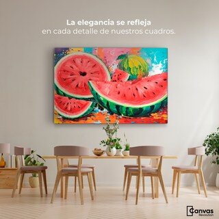 Foto 2 | Cuadro Decorativo Canvas Sandía Armonía 90x60