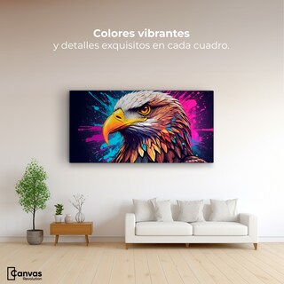 Foto 2 | Cuadro Decorativo Canvas Águila Abstracta 120x60