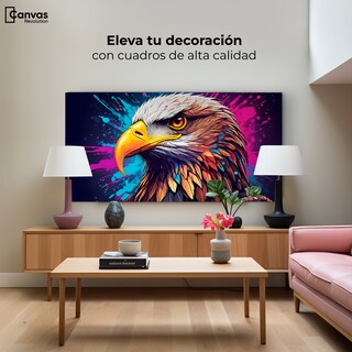 Foto 3 | Cuadro Decorativo Canvas Águila Abstracta 120x60