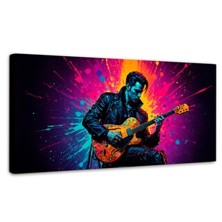 Foto 1 | Cuadro Decorativo Canvas Guitarrista Colores 120x60