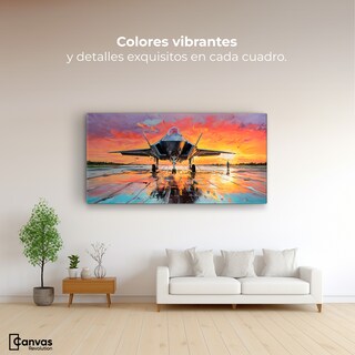 Foto 2 | Cuadro Decorativo Canvas Cromatismo Aéreo 140x70