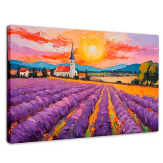 Foto 1 | Cuadro Decorativo Canvas Campo Lavanda Sun 90x60