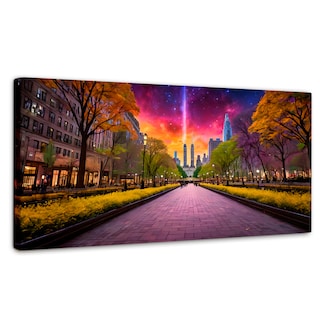 Foto 1 | Cuadro Decorativo Canvas Horizonte Estelar 120x60