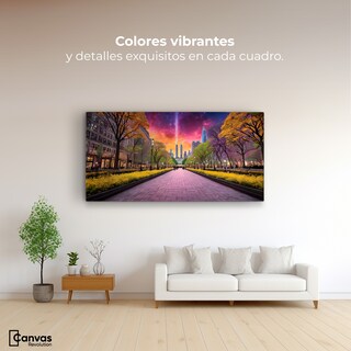 Foto 2 | Cuadro Decorativo Canvas Horizonte Estelar 120x60