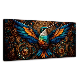 Foto 1 | Cuadro Decorativo Canvas Colibrí Mecánico 120x60