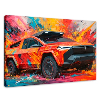 Foto 1 | Cuadro Decorativo Canvas Truck In Colors 90x60
