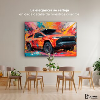 Foto 2 | Cuadro Decorativo Canvas Truck In Colors 90x60