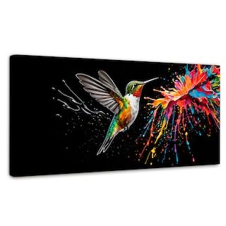 Foto 1 | Cuadro Decorativo Canvas Colibrí Luminoso 120x60