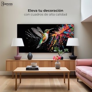 Foto 3 | Cuadro Decorativo Canvas Colibrí Luminoso 120x60