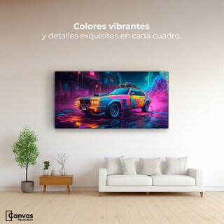 Foto 2 | Cuadro Decorativo Canvas Coche Abstracto 120x60