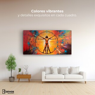 Foto 2 | Cuadro Decorativo Canvas Anatomía Humana 140x70