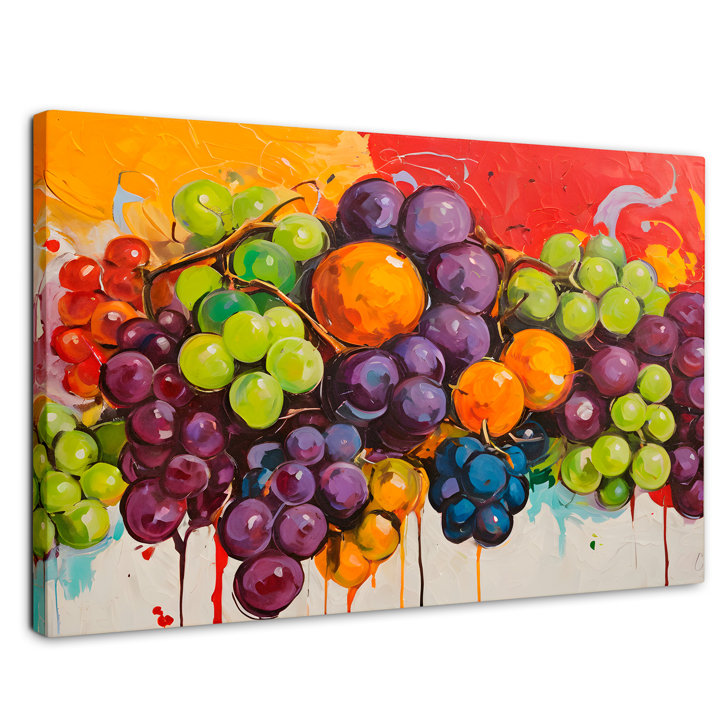 Cuadro Decorativo Canvas Bodegón Con Uvas 90x60