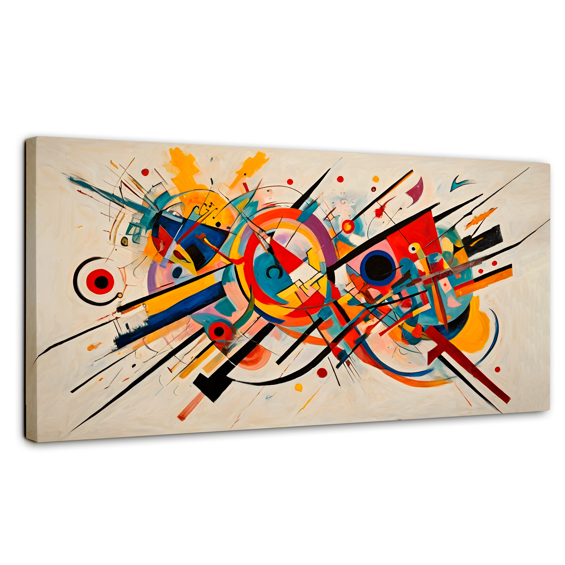 Cuadro Decorativo Canvas Abstracción Moderna 140x70