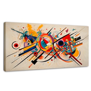Foto 1 | Cuadro Decorativo Canvas Abstracción Moderna 140x70