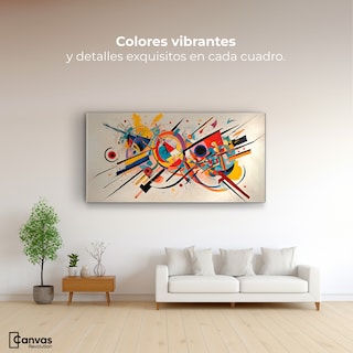 Foto 2 | Cuadro Decorativo Canvas Abstracción Moderna 140x70