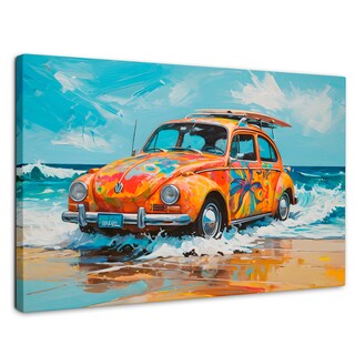 Foto 1 | Cuadro Decorativo Canvas Vocho Vacacional 90x60