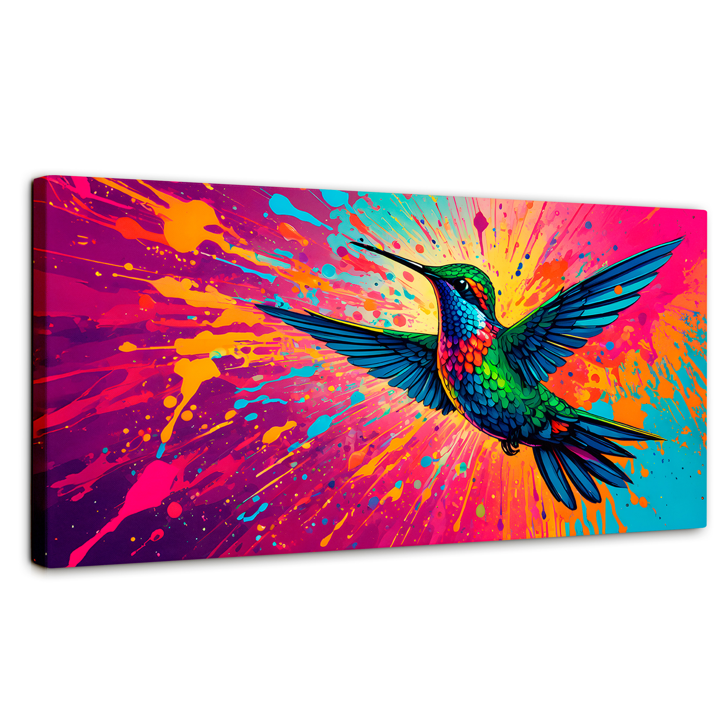 Cuadro Decorativo Canvas Aleteo Prismático 120x60