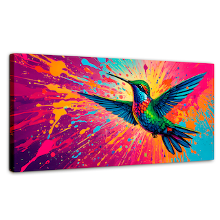 Foto 1 | Cuadro Decorativo Canvas Aleteo Prismático 120x60