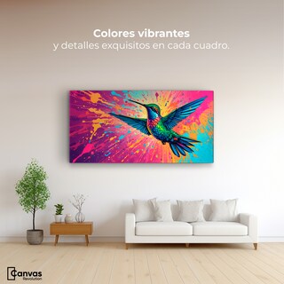 Foto 2 | Cuadro Decorativo Canvas Aleteo Prismático 120x60