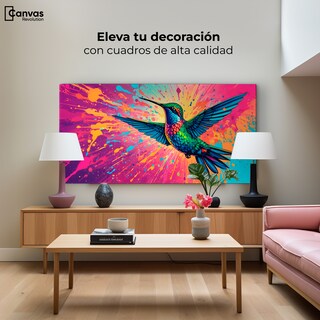 Foto 3 | Cuadro Decorativo Canvas Aleteo Prismático 120x60