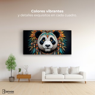 Foto 2 | Cuadro Decorativo Canvas Panda Ancestral 120x60