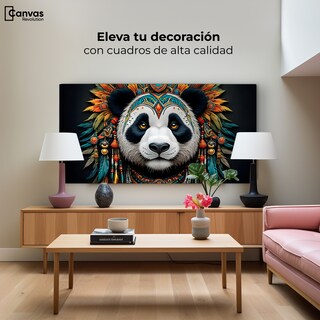 Foto 3 | Cuadro Decorativo Canvas Panda Ancestral 120x60