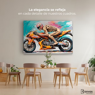 Foto 2 | Cuadro Decorativo Canvas Cross Calavera 90x60