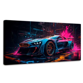 Foto 1 | Cuadro Decorativo Canvas Velocidad Vibrante 120x60
