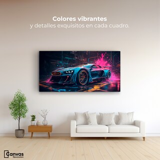 Foto 2 | Cuadro Decorativo Canvas Velocidad Vibrante 120x60