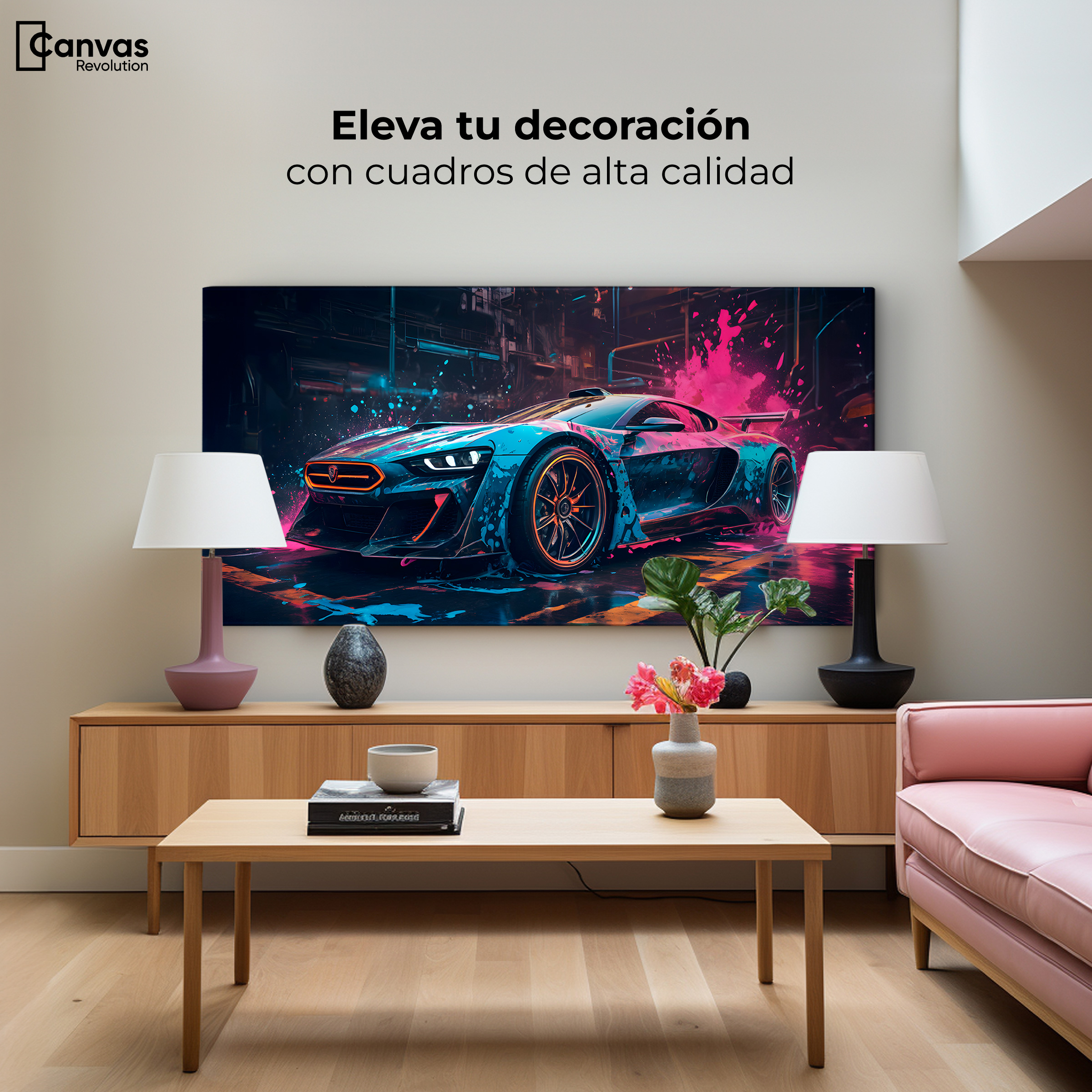 Foto 4 pulgar | Cuadro Decorativo Canvas Velocidad Vibrante 120x60