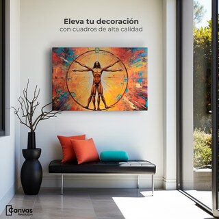 Foto 3 | Cuadro Decorativo Canvas Anatomía Humana 90x60