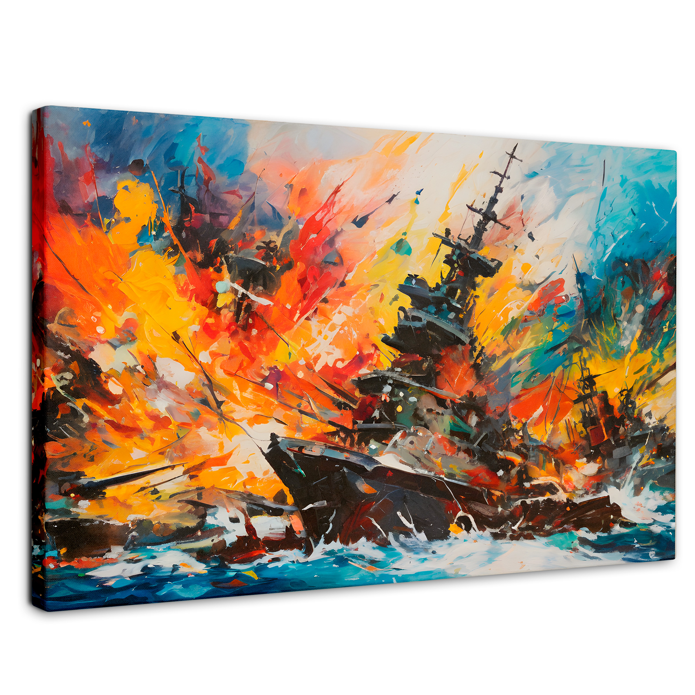 Cuadro Decorativo Canvas Buque Explosivo 90x60