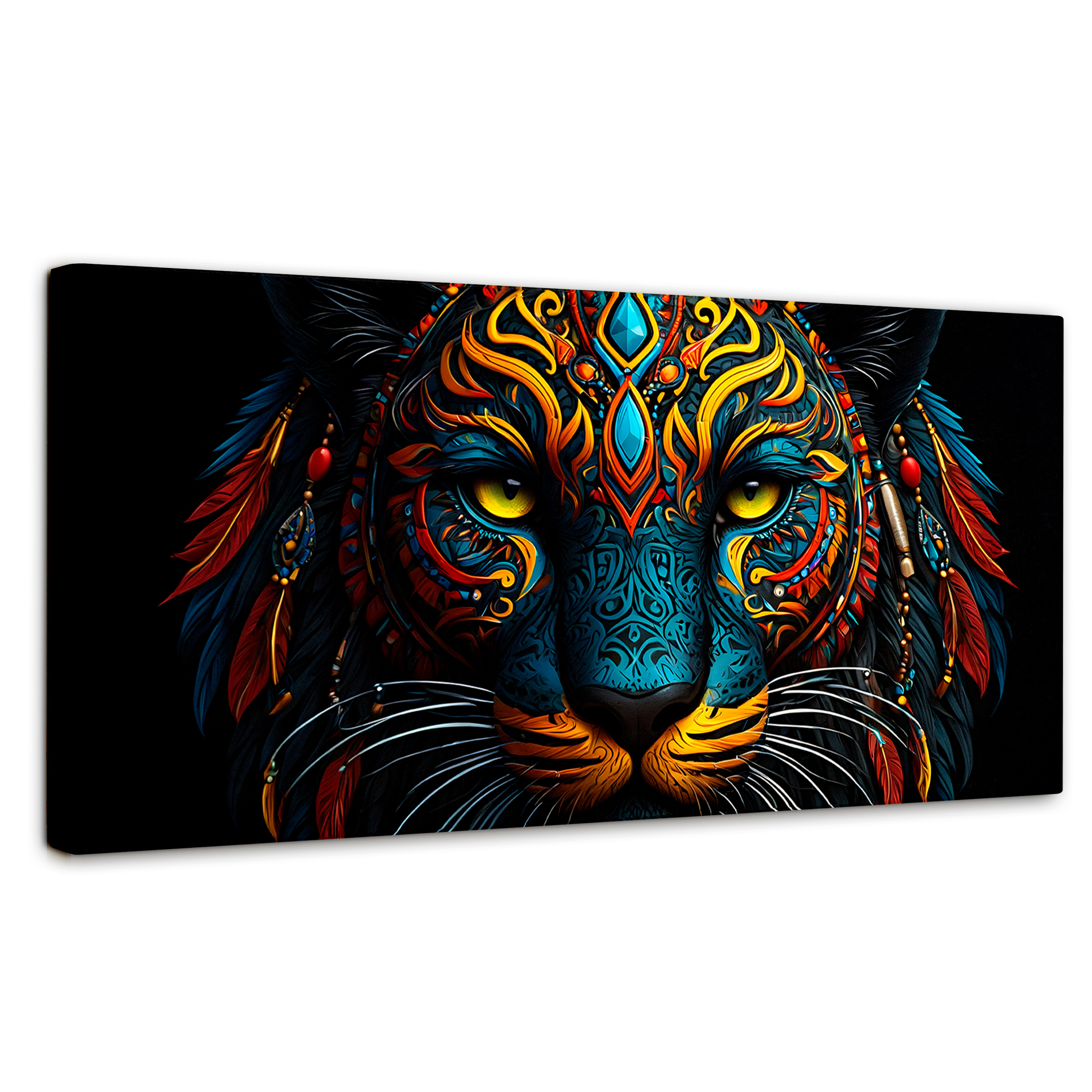 Cuadro Decorativo Canvas Majestuosidad Felina 120x60