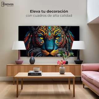 Foto 3 | Cuadro Decorativo Canvas Majestuosidad Felina 120x60