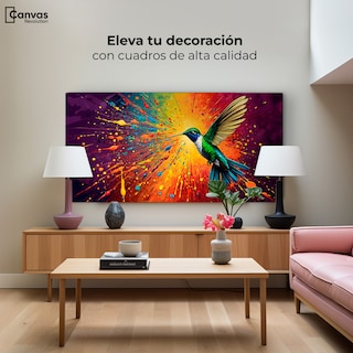 Foto 3 | Cuadro Decorativo Canvas Colibrí Radiante 120x60