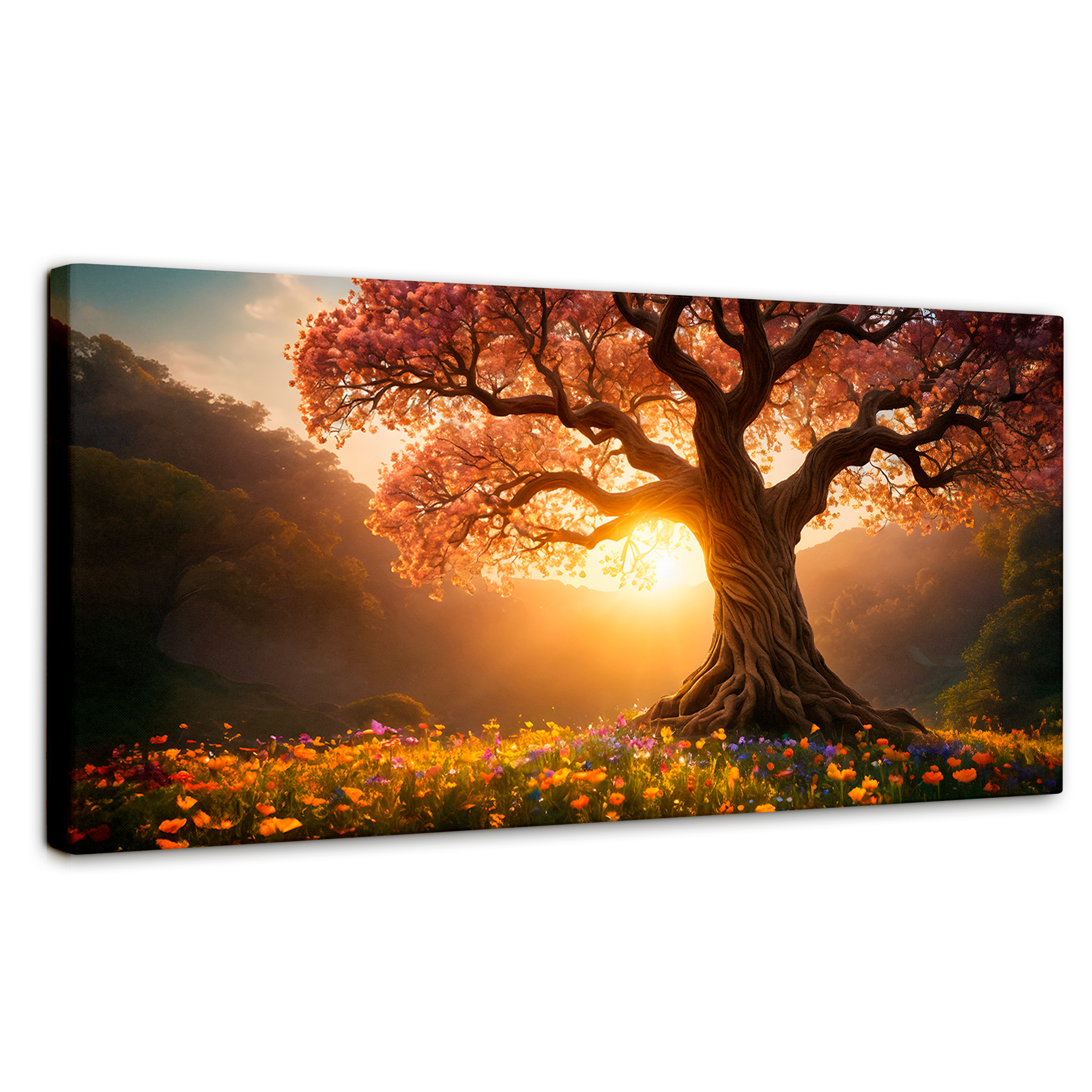 Cuadro Decorativo Canvas Serenidad Floral 120x60