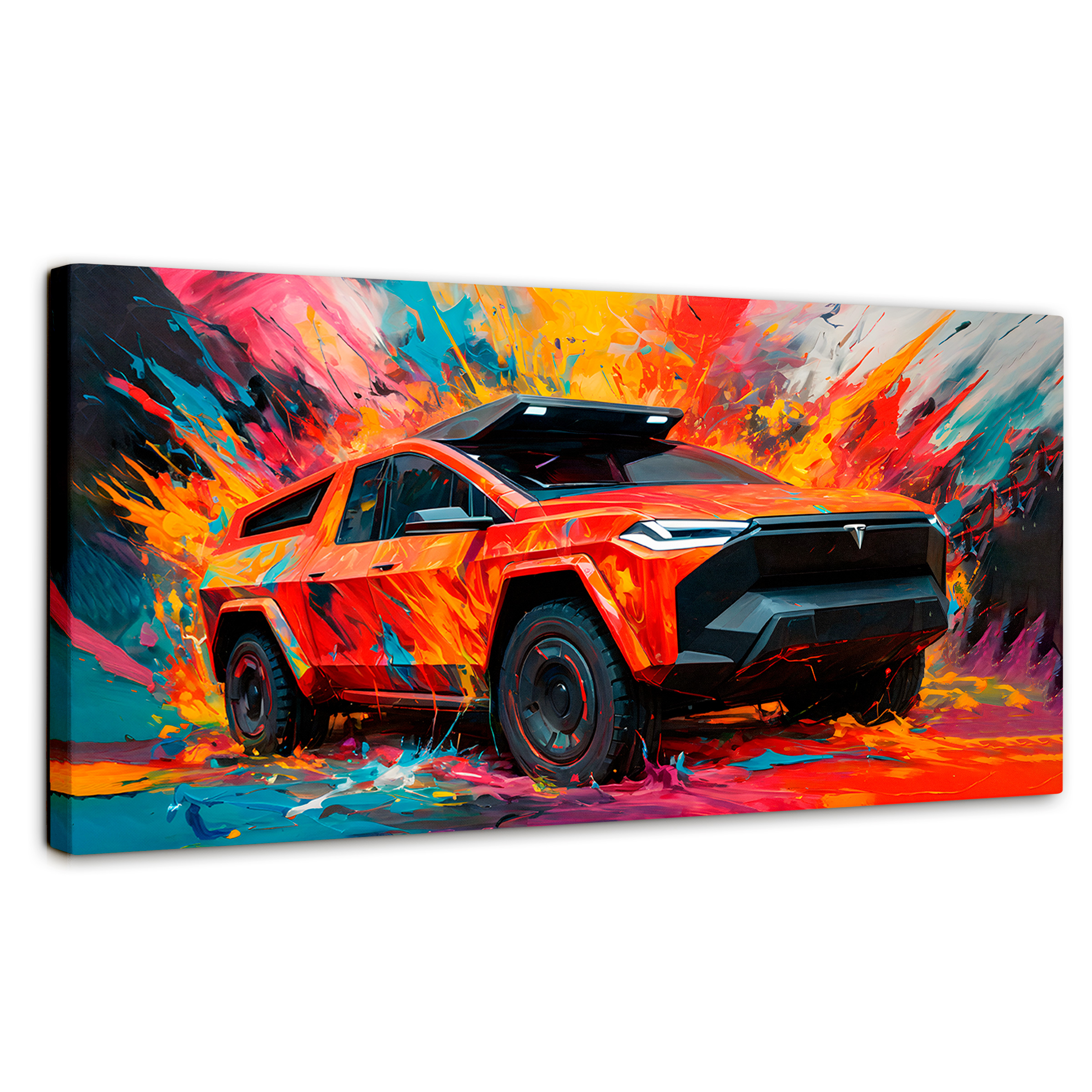 Foto 2 pulgar | Cuadro Decorativo Canvas Truck In Colors 140x70