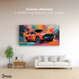 Foto 2 | Cuadro Decorativo Canvas Truck In Colors 140x70