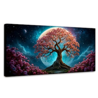 Foto 1 | Cuadro Decorativo Canvas Encanto Nocturno 120x60
