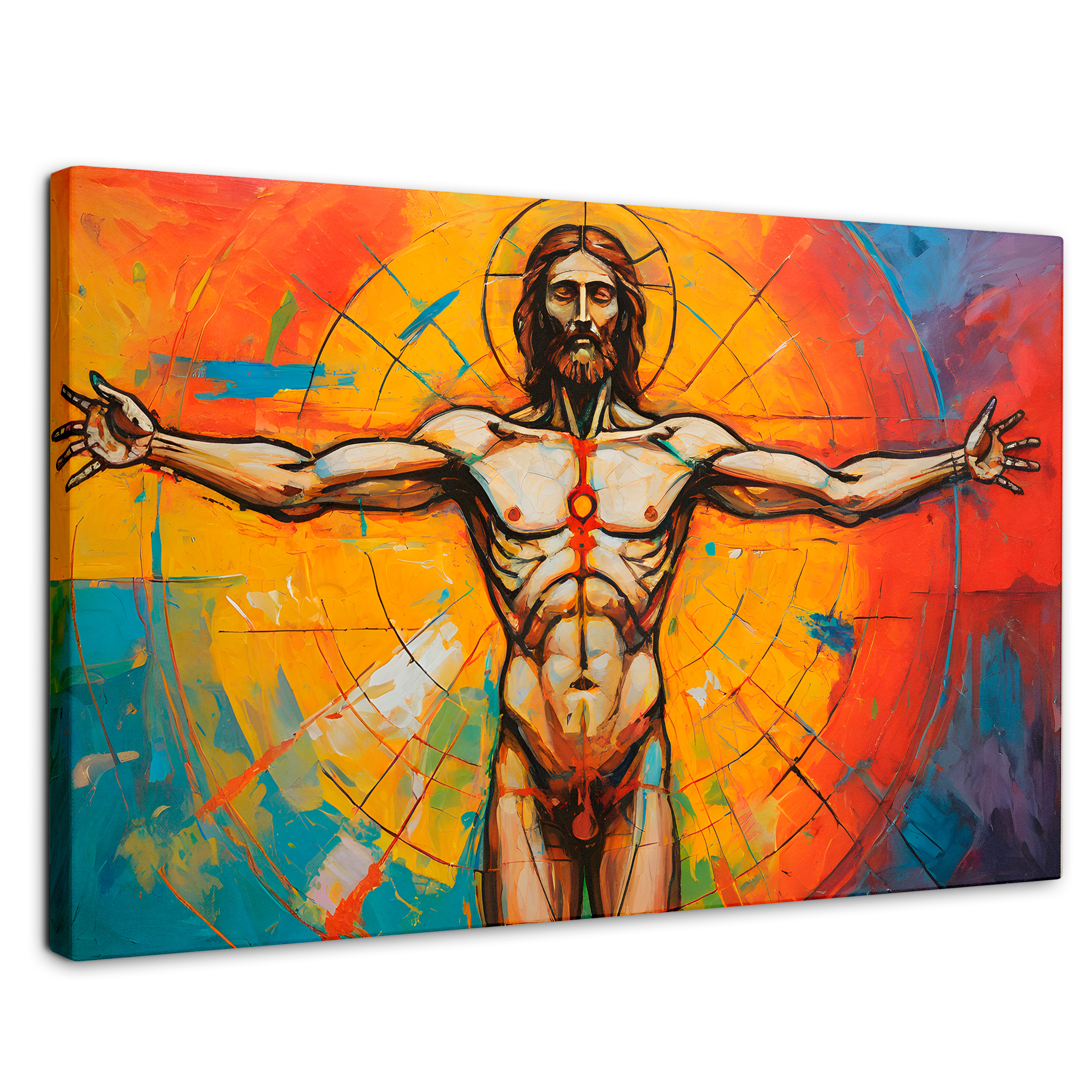 Cuadro Decorativo Canvas Jesús Meditando 90x60