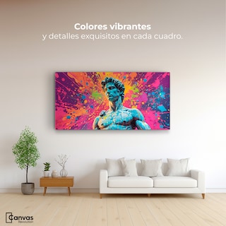 Foto 2 | Cuadro Decorativo Canvas Silueta Multicolor 120x60