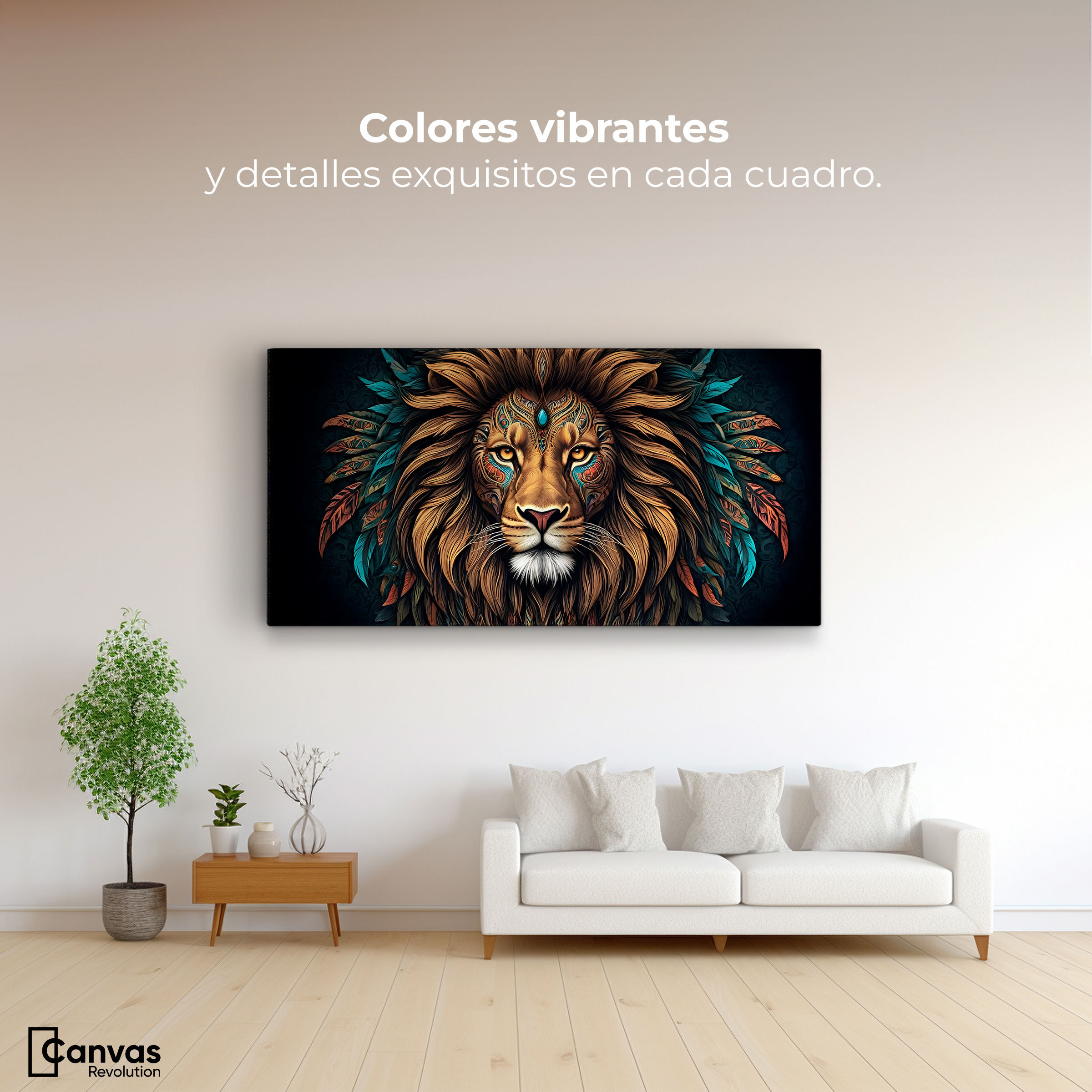 Foto 3 pulgar | Cuadro Decorativo Canvas Espíritu Salvaje 120x60