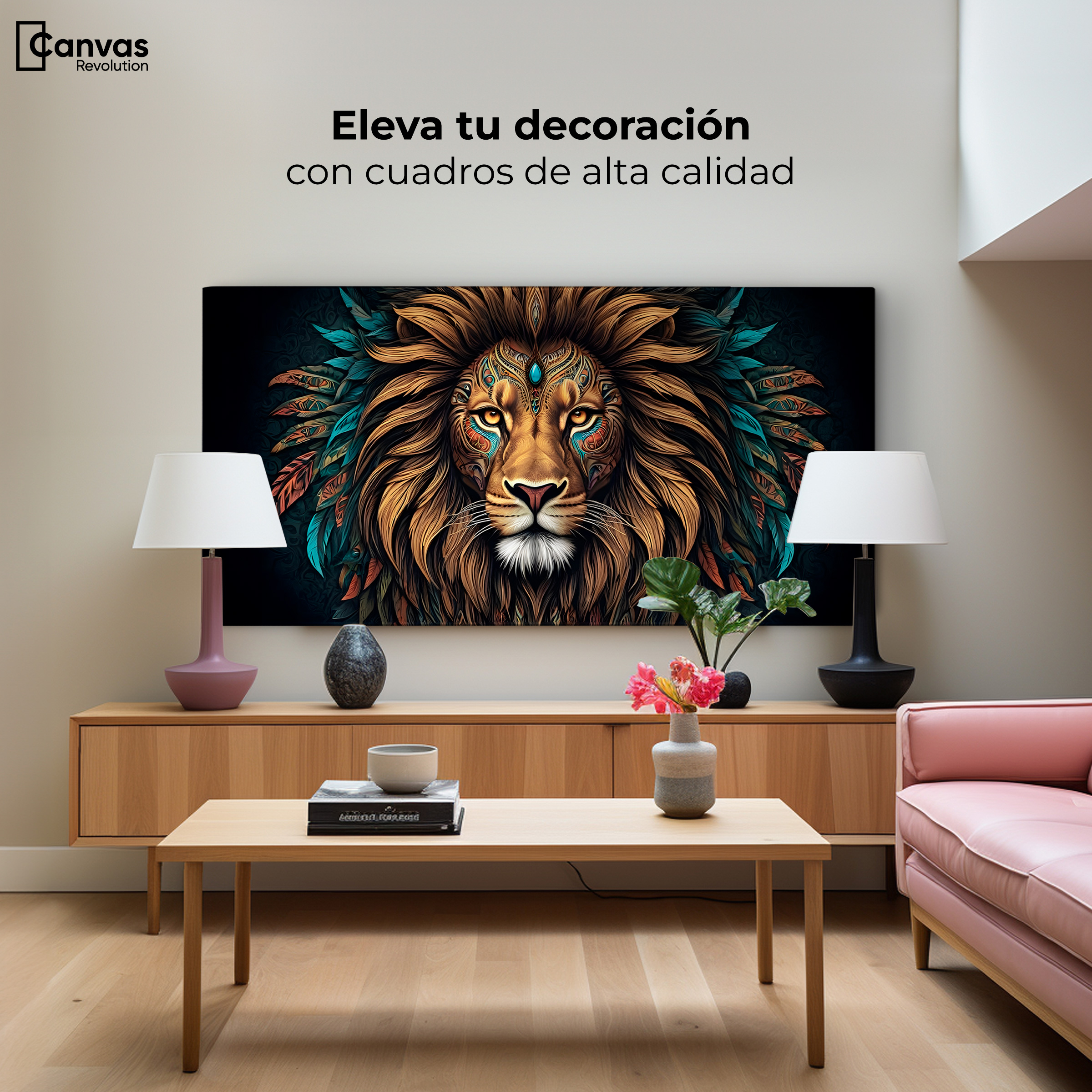 Foto 4 pulgar | Cuadro Decorativo Canvas Espíritu Salvaje 120x60